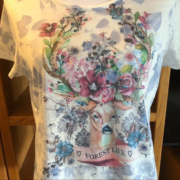 EUC Brandl Tracht floral/gem shirt - Picture 3 of 4